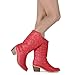 West Blvd - Womens Miami Cowboy Western Boots (8.5 M US, Red Pu)