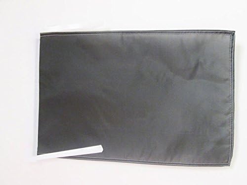 AZ FLAG, Plain Black Flag, 18'' x 12'', 100% Polyester Solid, Color Small Banner with Two Cords, Fade Resistant, Vivid Colors