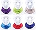 Delicol 6pcs Assorted Seamless Outdoor Sport Bandanna Headwrap Scarf Wrap(9 Color Choices) (style 15)