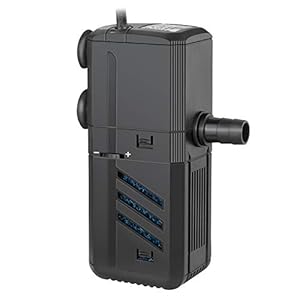 IREENUO Internal Fish Tank Filter, 6W 4 in 1 Aquarium Filter Pump Submersible Fish Tank Water Pump Air Pump for 30-150L…