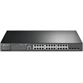 Omada SG3428MP, 24 Port Gigabit L2+ Managed PoE Switch | 24 PoE+ Port @384W, 4 x SFP Slots, PoE Auto Recovery, Support Omada SDN, IPv6, Static Routing, 5 Year Manufacturer Warranty