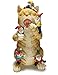 Muse Design Garden Gnome Cat Statues Yard Art Resin Figurine Decorations Outdoor Garden Décor