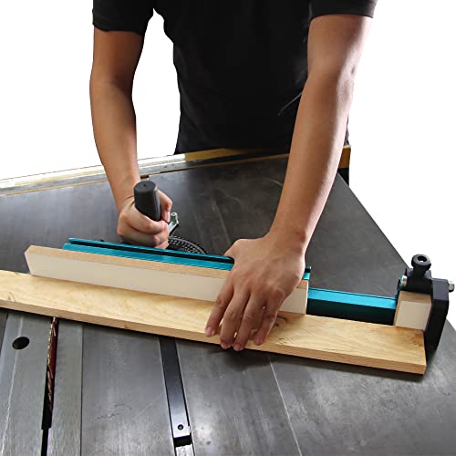 Triden Table Saw Miter Gauge Extension Fence System with Aluminum Miter