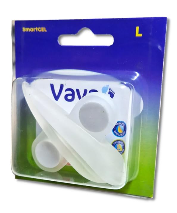 Vaya Medical Toe Straightener Toe Crest Hammer Toe Corrector SmartGel Medical Polymer Gel 1 Pair Size L