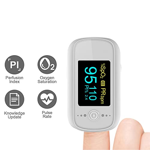 Oxygen Meter Finger Pulse Oximeter, SmileCare Pulse Oximeter Fingertip