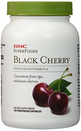 GNC Superfoods Black Cherry Vegetarian Formula -- 2 Bottles each of 120 Capsules