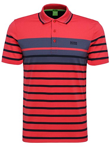 Boss green men s paule 3 open red, x-large