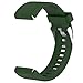 TUSITA Replacement Silicone Strap Band WristBand Accessory For Garmin Fenix 5S With Screen Protector(Olive)