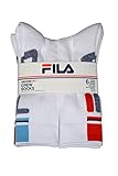 FILA 6PK MENS ATHLETIC SOCKS