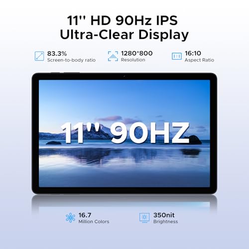 Tab G6 Android 16 Tablet 11 Inch, 30GB+256GB/2TB, 4G LTE Dual, Octa-Core Battery 8000mAh Android Tablet, HD+ 90Hz Screen Tablet with Sim, 13MP Camera, Gemini AI/Face ID/5G WiFi/GPS/3.5mm Audio
