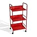 dar Living 3-Tier Cart, Red