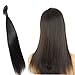 JINREN Brazilian Virgin Hair Straight Human Hair Weave 1 Bundle 18inch Unprocessed Virgin Brazilian Straight Hair Bundles Natural Black