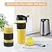 CHULUX Stainless Steel Smoothie Blender Machine with Sharp Blade Assemby,2 Bottles with Floded Spout Lids for Protein Shake and Juice