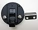 PES Slam Latch Flush Door Pull Latch Black Plastic Flush Ring Push-to-Close Latch Non-Locking, 0.08