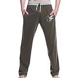 Godsen Men Casual Drawstring Waist Slant Pockets Sports Pants
