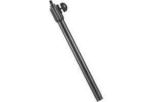 ERINGOGO 50cm Telescopic Mic Boom Pole Arm with 3/8 Screw Head, Extendable Microphone Stand Tube for Desktop