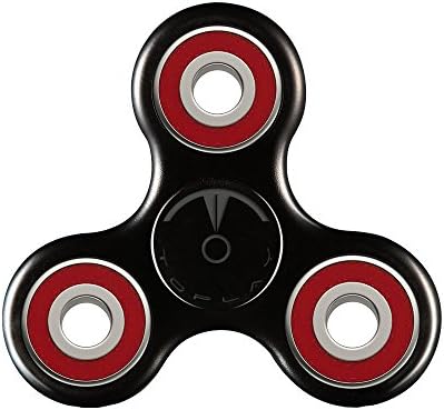 Toplay Fidget Spinner Toy Stress Reducer Ceramic Bearing - Black-Red