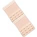 Cxapnstou Women Bra Extensions 4 Hook Plus Size Bra Extender Elastic Strap Beige 6pcs