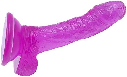 RealisticD-i-l-d-0,High Quality VINNEL 6.30 inches RealisticD-i-l-d-0 with Stong Suction Cup,Environmentally with Discreet Shipping,A-M3-02 (Clear Purple)