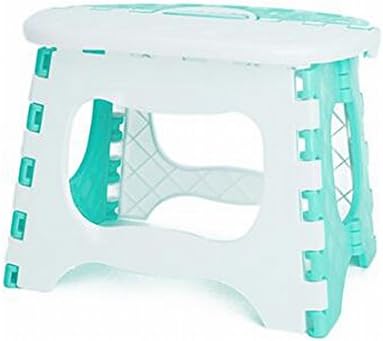 RoseAmor Adult Kids Plastic Collapsible Foldaway Foldable Stool Folding Step Stool (Blue)