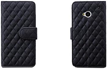 iCues | Compatible with HTC One M7 | Leather Wallet Black |[Screen Protector Included] Case Cover Shell Shookproof