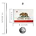 GentleGirl.USA California State Flag Californians CA Flag, Small Mini California State Flag Desk Flag Stick Office Table Flag on Stand Base,Festival Events Celebration,Home Decoration