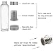 Herbal Fruit Glass Bottle Tea Infuser Travel Mug 550ML - Loose Tea Fruit Infuser Water Bottle Tumbler Commuter-Mug for Hot | Cold Brews includes Trendy Insulated Neoprene Sleeve 18.5 oz