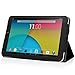 Tabsuit® Black PU Leather Case Cover Stand for Dragon Touch M8 Tablet and and More 8''Tablets
