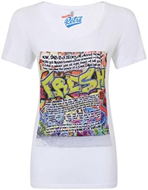 The Fresh Prince Of Bel Air Theme Tune Lyrics Womens White T-Shirt X-Large