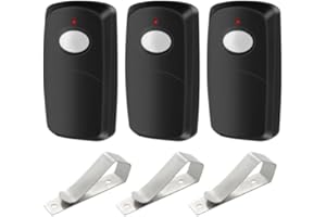 DATONTEN 3 Replacement for Multicode Garage Gate Door Opener Remote,3089,308911,MCS308911,10 Dip Switch,Black,300mhz