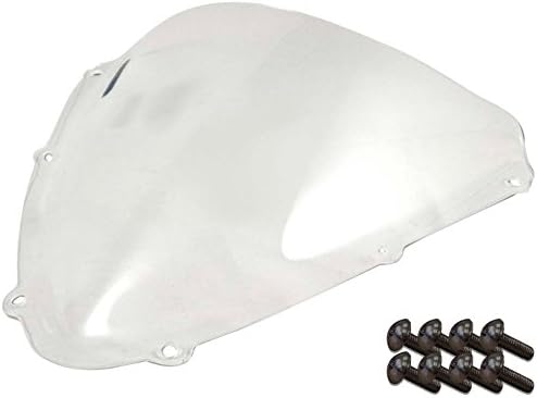 Sportbike Windscreens ADSW-210C Clear Windscreen (Suzuki Gsxr 600/750 (08-09) With Silver screw kit),2 Pack