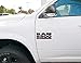 2Pc Dodge Ram 2500 Heavy Duty & 2Pc Cummins Turbo Emblems Nameplate, 3D ABS Stickers Decals Auto Badge Replacement for Dodge Ram 2500