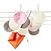 Washable Nursing Pads 10 Pack (Organic Bamboo) + Laundry & Travel Bag + Free Breastfeeding & Sleeping Guide. Feel Safe with Softest Reusable Breast Pads by BabyVoice (Medium, White-Grey-Pink)
