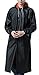 QZUnique Men's Women's Hooded PVC Soft Raincoat Outdoor Waterproof Workwear Fishing Jacket With Cuff