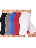 Cadmus Women's High Waist Stretch Running Workout Shorts with Pocket