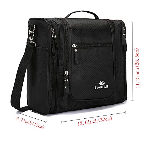 Large Hanging Travel Toiletry Bag for Men and Women Waterproof Makeup Organizer Bag wash bag Shaving Kit Cosmetic Bag for Accessories, Shampoo,Bathroom Shower, Personal Items Black 4 Large Hanging Travel Toiletry Bag for Men and Women Waterproof Makeup Organizer Bag wash bag Shaving Kit Cosmetic Bag for Accessories, Shampoo,Bathroom Shower, Personal Items Black