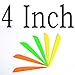 4 inches Arrows Vanes Plastic Archery Feather Fletching Vanes DIY Own Archery Arrows 34 Pack Yellow 34 Pack Orange 34 Pack Green