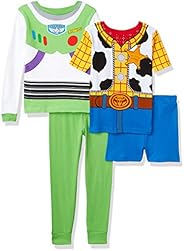 Pixar Boys' Toy Story 4-Piece Cotton Pajama