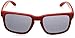 Oakley Men's OO9102 Holbrook Square Sunglasses, Matte Red/Dark Violet/Grey, 57 mm