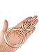 BBTO 12 Pairs Hoop Earrings Round Alloy Ear Piercing Hoops Set for Women Girls, 20-75 mm (Gold)