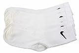 Nike Little Boy's 6-Pair White Crew Performance Comfort Socks