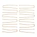 Mia Sqhair Pins, Square Shaped Bobby Pins, Hair Pins for Long + Thick Hair, Blonde, for Women, Girls, Updos, French Twists 12pcs