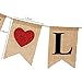 OZXCHIXU 'Falling in Love' Burlap Bunting Banners Wedding Backdrop Decoration, 14pc Flags