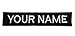 4 Inches, Custom Name Tape with Velcro / Personalized Military Name Tapes, Tactical