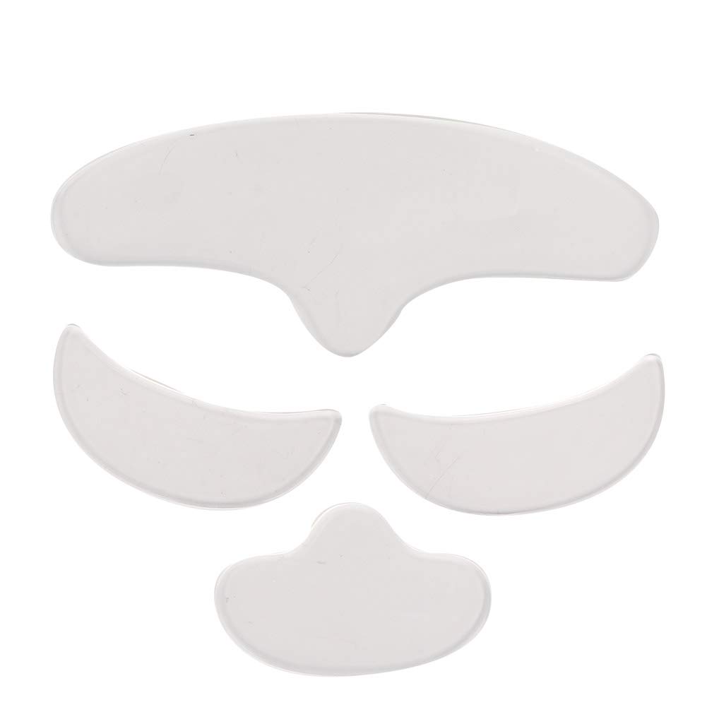 Wrinkle Patches, 4Pcs Anti Wrinkle Silicone Patch Pad Skin Lifting Reusable Forehead Eye Face Chin Patch for Women Reducing Eye and Around Mouth and Upper Lip Wrinkles