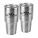 Rocky Mountain Tumbler Water Bottle, 2 PC, Silver