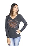 Harley-Davidson Womens Core Custom Trademark B&S Mineral Wash Long Sleeve (Large)