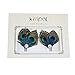 KISSPAT One Pair Peacock Feather Shoe Clips, Shoe Decorations, Handmade Wedding Shoe Clips