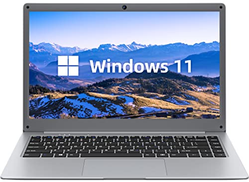 jumper Laptop Windows 11, 12GB RAM 256GB SSD Notebook 14 Zoll, 1920 * 1080 FHD, Intel UHD Graphics, USB 3.0, Mini HDMI, WLAN, Bluetooth, Grau