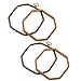 Beautymei 2 Packs Embroidery Hoops Cross Stitch Embroidery Octagon Set for Handy Art Craft Sewing Photo Frame - Imitated Wood